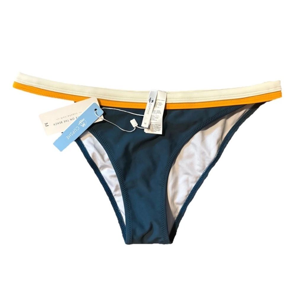 Cupshe Teal and Mustard Bikini Bottom